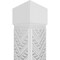 Ekena Millwork Craftsman Classic Square Non-Tapered Gilcrest Fretwork Column w/ Standard Capital & Standard Base CC1009ENGCTCSCS - alternate 3